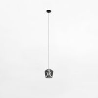 Zuma Line Colore lampa wisząca 1x6 W czarna- przezroczysta MD3350-1BL/S