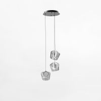 Zuma Line Colore lampa wisząca 3x6 W czarna-przezroczysta MD3350A-3BL/C