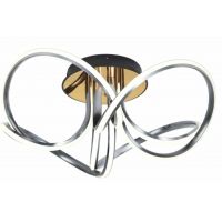 Zuma Line Abro lampa podsufitowa 1x45W czarny/złoty/szary MX5520-4-3BBDT