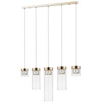 Zuma Line Gem lampa wisząca 5x28 W przezroczysta-złota P0389-05E-F7AC