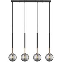 Zuma Line Arcturus lampa wisząca 4x4 W czarna-złota P0574-04D-SDFZ