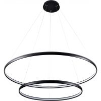 Zuma Line Carlo lampa wisząca 2x65W LED czarny mat PL210503-800+1200-BK