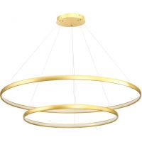 Zuma Line Carlo lampa wisząca 2x65W LED złoty szczotkowany PL210503-800+1200-GD