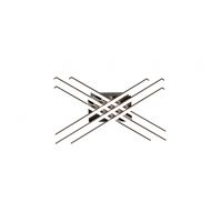 Zuma Line Cross lampa podsufitowa 6x8 W czarna-chrom PL99829-6