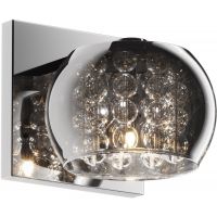 Zuma Line Crystal kinkiet 1x42W chrom/szkło dymione/kryształ W0076-01A-B5FZ