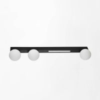 Zuma Line Lund lampa podsufitowa 3x40 W 1x6 W biała-czarna W231102-3