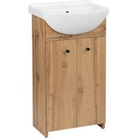 Astor Pik Wotan umywalka z szafką 46 cm dąb AM-END-453-2N