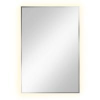 Baltica Design Tiny Border Straight lustro 60x90 cm prostokątne z oświetleniem srebrny