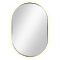 Baltica Design Tiny Border Pastille lustro 90x40 cm z oświetleniem LED srebrne barwa zimna