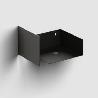 Clou Flush konsola 36,5x27x20,5 cm podumywalkowa wisząca czarna CL/07.36.010.21