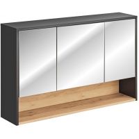Comad Borneo szafka 120x25x75 cm z lustrem szara BORNEO COSMOS 843 FSC