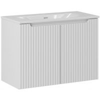 Zestaw Comad Nova White szafka 80 cm wisząca biała i umywalka Sky 80x40 cm meblowa SET-NOW 80CM D SKY 80