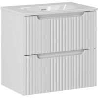 Zestaw Comad Nova White szafka 60 cm wisząca i umywalka Sky 60x40 cm meblowa biały SET-NOW 60CM S SKY 60