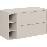 Zestaw Comad Bella Cashmere szafka 100 cm podumywalkowa wisząca kaszmir z blatem SET-BC B CASHMERE 100CM R