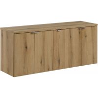 Zestaw Comad Nova Oak szafki 60 cm, 60 cm i 20 cm wiszące z blatem meblowym 140 cm dąb SET-NOA B OAK 140CM D