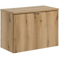 Zestaw Comad Nova Oak szafka z blatem 80 cm wisząca dąb SET-NOA B OAK 80CM D