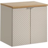 Zestaw Comad Viva Cashmere szafka 60x39x57 cm podumywalkowa wisząca kaszmir z blatem dąb SET-VIC B OAK 60CM D