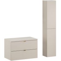 Zestaw Comad Dalia Cashmere szafka 80x46x50 cm podumywalkowa wisząca kaszmir z blatem i szafką boczną SET-DC B 80CM HC