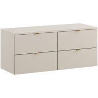 Zestaw Comad Dalia Cashmere szafka 60x46x50 cm podumywalkowa wisząca z blatem kaszmir SET-DC B 120CM