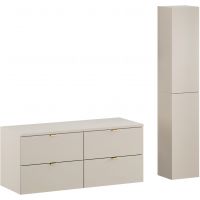 Comad Dalia Cashmere szafka 120 cm podumywalkowa wisząca kaszmir z blatem i szafką boczną SET-DC B 120CM HC