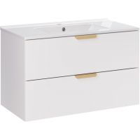 Zestaw Comad Aster White umywalka 81 cm szafką 80 cm biały SET-ASW 80CM LAVA