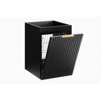 Comad Adel Black szafka 40x46x57 cm boczna wisząca z koszem czarny mat ADEL BLACK 81-40-1DK