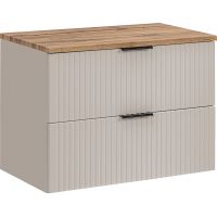 Comad Adel Cashmere szafka 80 cm podumywalkowa wisząca kaszmir z blatem SET-ADC B WOTAN 80CM