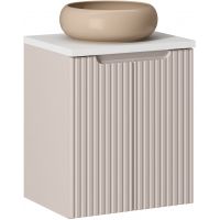 Zestaw Comad Nova Cashmere szafka 50x39x57 cm podumywalkowa wisząca z blatem kaszmir i umywalką SET-NOC B WHITE 50CM D UN WIKI C