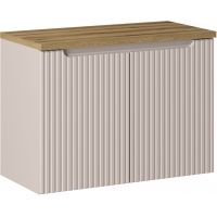 Zestaw Comad Nova Cashmere szafka 80x39x57 cm podumywalkowa wisząca z blatem kaszmir SET-NOC B OAK 80CM D