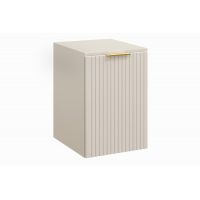 Zestaw Comad Adel Cashmere szafka 40 cm boczna wisząca z koszem i blatem kaszmir SET-ADC B CASHMERE 40CM LB