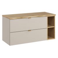 Zestaw Comad Dalia Cashmere szafka 80 cm podumywalkowa i regał 20 cm z blatem 100 cm dąb/kaszmir SET-DC B NAT CREMONA 100CM LR