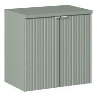 Comad Line Reed Green szafka 60 cm podumywalkowa wisząca z blatem zielona SET-LRG B RG 60CM D