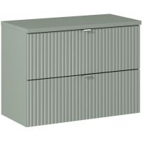 Comad Line Reed Green szafka 80 cm podumywalkowa wisząca z blatem zielona SET-LRG B RG 80CM S