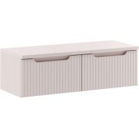 Zestaw Comad Nova Cashmere szafki 50 cm podumywalkowe wiszące z blatem 100 cm kaszmir SET-NOC B CASHMERE 100CM 1S