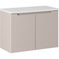 Comad Nova Cashmere szafka 80 cm podumywalkowa wisząca kaszmir z blatem SET-NOC B WHITE 80CM D