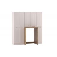 Zestaw Comad Nova Cashmere szafki łazienkowe z obudową pralki Nature Coast Evoke kaszmir/dąb SET-NOC HC HCLB WMC