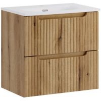 Zestaw Comad Nova Coast Evoke szafka 60 cm podumywalkowa wisząca z umywalką Sky dąb SET-NOCE 60CM S SKY 3