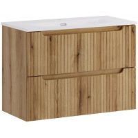 Zestaw Comad Nova Coast Evoke szafka 80 cm podumywalkowa wisząca z umywalką Sky dąb SET-NOCE 80CM S SKY 3