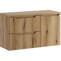 Zestaw Comad Nova Coast Evoke szafka 60 cm z blatem i szafką boczną wiszącą z koszem na pranie dąb SET-NOCE B OAK 100CM S LB