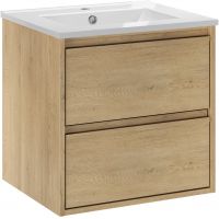 Zestaw Comad Viola Cremona szafka 50 cm podumywalkowa wisząca z umywalką Lava dąb cremona SET-VOC 50CM LAVA