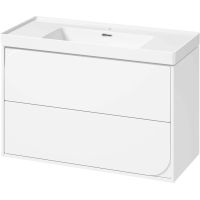 Cersanit Crea umywalka 101x46 cm biała z szafką 100 cm wiszącą białą (K114018, S1058022)