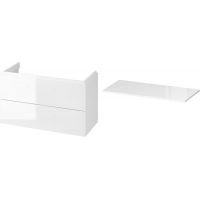 Cersanit Larga zestaw 100 cm szafka podumywalkowa z blatem biała (S932025, S932076)