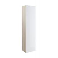 Cersanit Smart szafka boczna 170 cm wysoka wisząca biały/jesion S568-006