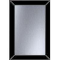 Dubiel Vitrum Domino Black lustro prostokątne 80x55 cm