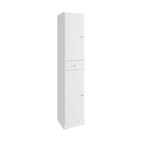 Defra Armando szafka 172 cm wysoka biały połysk 001-C-03501