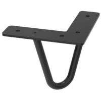 Defra Sky nóżki 10 cm czarny połysk 001-H-00028