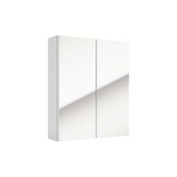 Defra Salsa E50 szafka 50x15x60 cm z lustrem biały połysk 242-E-05009