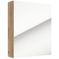 Defra Salsa szafka E50 50x15x60 cm z lustrem dąb craft złoty  242-E-05010