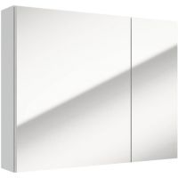 Defra Salsa szafka E75 75x15x60 cm z lustrem biały połysk 242-E-07501