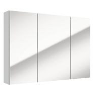 Defra Salsa szafka E85 85x15x60 cm z lustrem biały połysk 242-E-08501